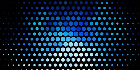 Dark BLUE vector background with spots. Abstract colorful disks on simple gradient background. Design for posters, banners.