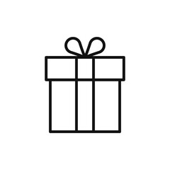 Gift icon vector. Present sign