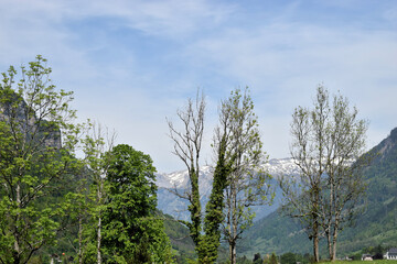 Kanton Glarus in der Schweiz im Mai 2020