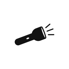 Flashlight icon vector. Light sign