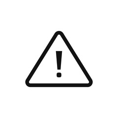 Warning icon vector. Attention sign