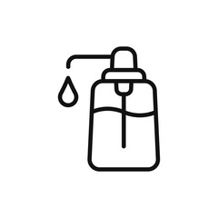 Liquid soap icon vector. Hand sanitizer sign