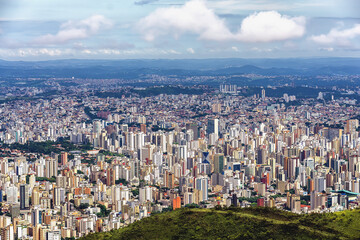 Fototapeta na wymiar Belo Horizonte Skyline Cityscape Aerial Panoramic View