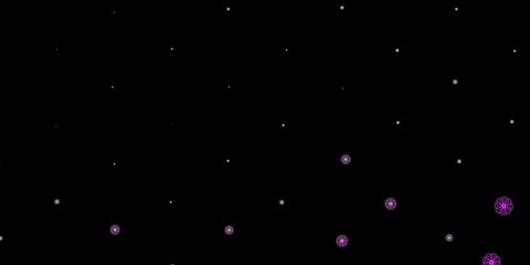 Dark Purple vector background with random forms.