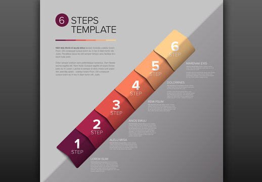 Six Step Arrow Infographic