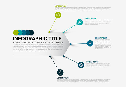 Multipurpose Infographic with Droplet Pointer Elements