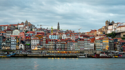 view of porto old town from the river