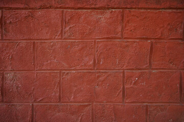 Obraz premium red brick wall pattern made by hand