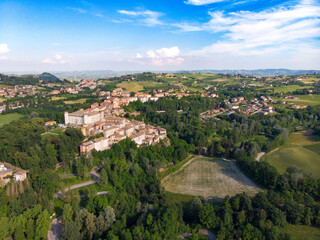 Fototapeta na wymiar costigliole d'asti town, monferrato wine region, piedmont, Italy