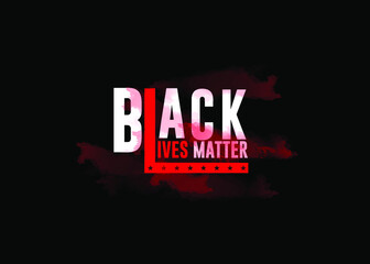 Black lives matter white letters on black background