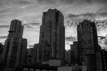 Fototapeta na wymiar Vancouver city skyline