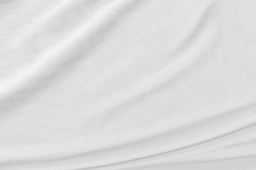 Obraz premium White cloth background abstract with soft waves.