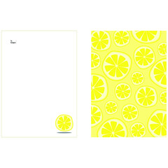Simple Letter Design from a Yellow Lemon