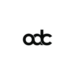 odc letter original monogram logo design