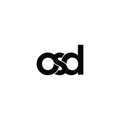 osd letter original monogram logo design