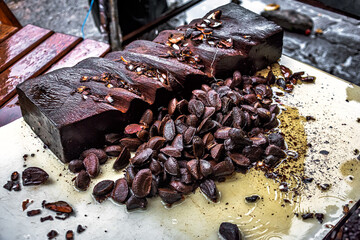 Brazil Nut (Castanha do Pará), Typical Nut from Amazon Rainforest in Famous, Touristic and Traditional Food Market: Ver-O-Peso Market in Belém, Pará State, Brazil