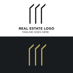 Simple and Modern Real Estate Logo Template for your Business