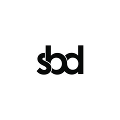 sbd letter original monogram logo design
