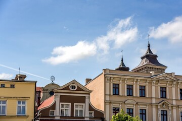 Fototapeta na wymiar Beautiful architecture of old and European city, Poland.