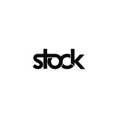 stock typography letter original monogram logo design