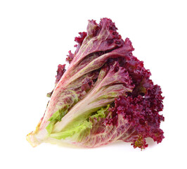 Red salad.Red coral isolated on white background