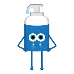 Cartoon of a soap bottle