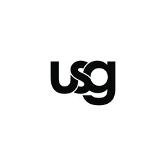 usg letter original monogram logo design