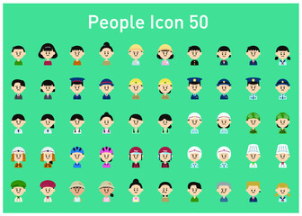 職業・人物アイコンセット（カラー）