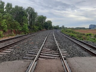 Fototapeta premium railway in the countryside