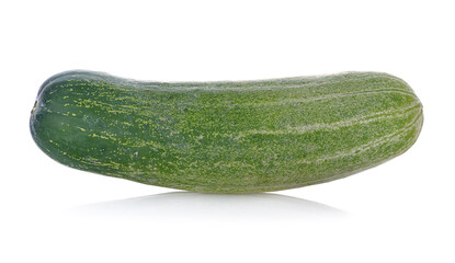 Fresh cucumber isolated on white background