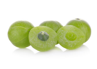  Indian gooseberry isolated on white background