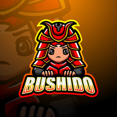 Bushido mascot esport logo design