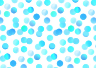 水彩　青　丸　パターン　watercolor blue circle pattern