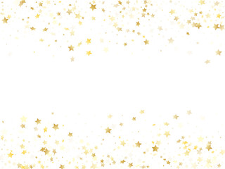 Magic gold sparkle texture vector star background.