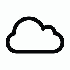 Cloud icon vector. Sky sign. line icon
