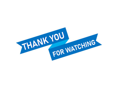 1 025 Best Thank You For Watching Images Stock Photos Vectors Adobe Stock