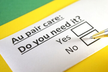 Fototapeta premium Questionnaire about services