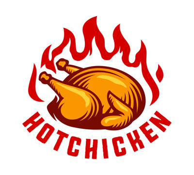 hot chicken fire label template