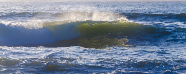 Large Waves on Rockaway Beach, Pacifica, California, USA
