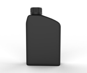 Blank  Mini Plastic Jerry Can For Branding And Mock up, 3d Render Illustration.