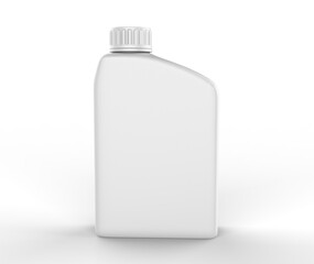 Blank  Mini Plastic Jerry Can For Branding And Mock up, 3d Render Illustration.