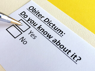 Questionnaire about civil litigation