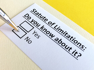 Questionnaire about civil litigation