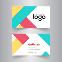 Creative and Clean Business Card Template.	