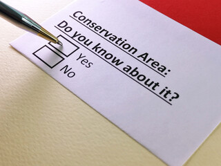 Fototapeta premium Questionnaire about conveyancing