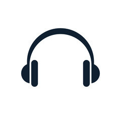 Headphones simple icon