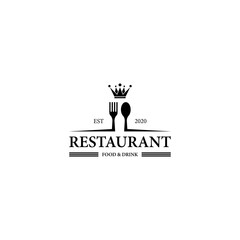 Restaurant logo template vector icon design