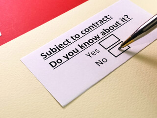 Questionnaire about conveyancing