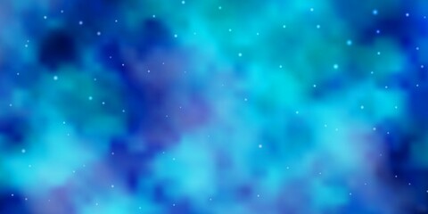 Obraz premium Light BLUE vector pattern with abstract stars. Shining colorful illustration with small and big stars. Theme for cell phones.