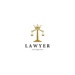 Law logo template vector icon design
